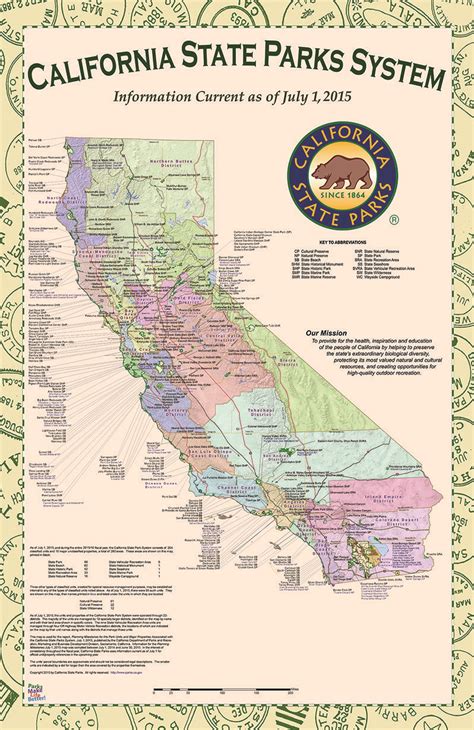 California State Parks System Map | California parks, California state ...