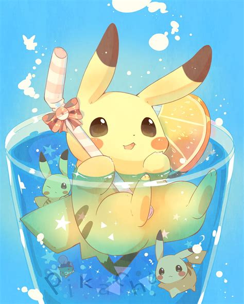 720P free download | Refreshed Pikachu, anime, cute, pokemon, summer ...