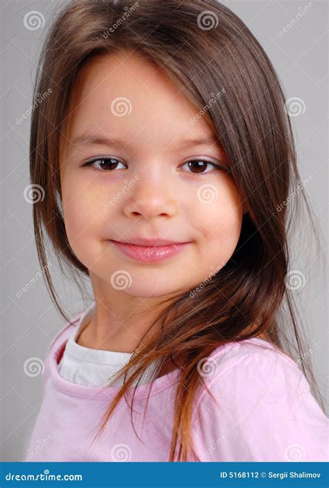 Baby Girl With Brown Hair Stock Photography - Image: 5168112