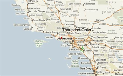 Thousand Oaks Location Guide | California map, Monterey park california ...