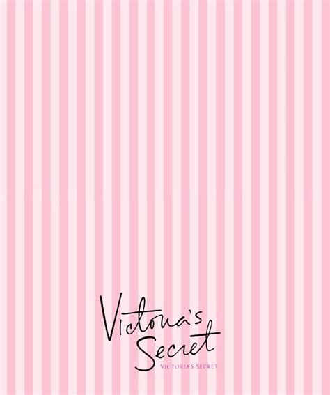 Pink and White Striped Victoria's Secret Wallpaper