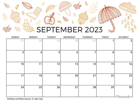 Printable September 2023 Calendar - 2023 Printable Calendar