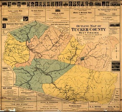 Explore the Historic Map of Tucker County, West Virginia