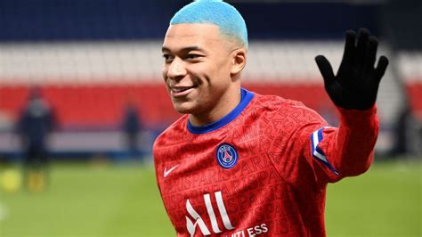 Kylian Mbappe Blue Hair | Porn Sex Picture