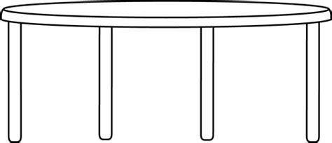 Round Table Clipart Black And White