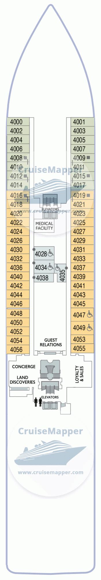 Azamara Journey deck 4 plan | CruiseMapper