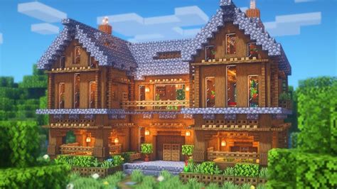 a large wooden house with lots of windows