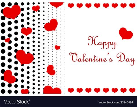 Happy valentines day card design Royalty Free Vector Image