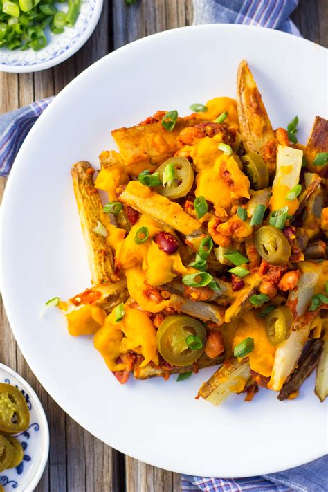 Vegan Chili Cheese Fries - She Likes Food