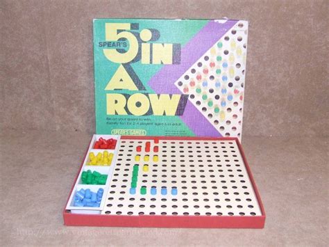 5 In a Row - Spears Games # 1223 - Vintage 1970's - Boxed - Made In ...