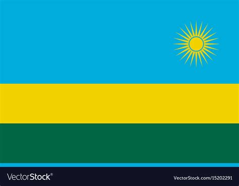 National flag of rwanda Royalty Free Vector Image