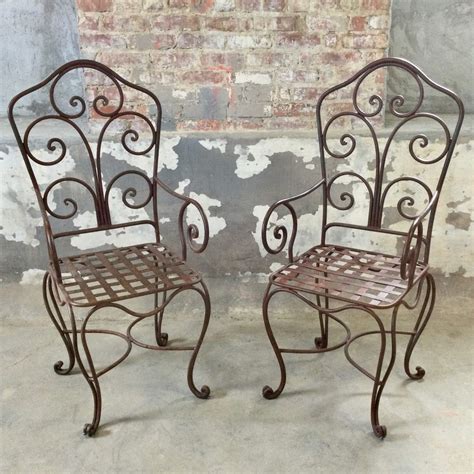 Iron Chairs for Exterior Patio, Heavy, Ornate | Out Of The Box