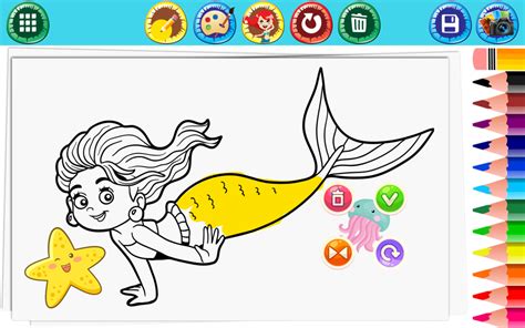 Mermaid Coloring Games - Jogos de desenho, pintura e maquiagem ...