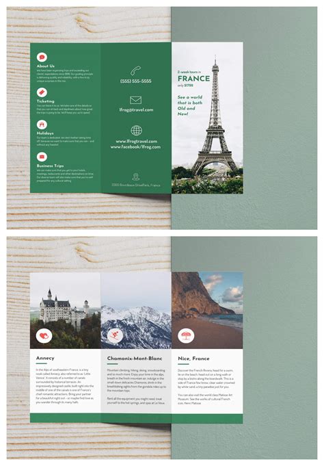 Travel Brochure Template For Students | Free Sample, Example & Format ...