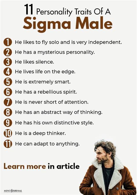 11 Personality Traits Of A Sigma Male That Sets Them Apart | Sigma male ...