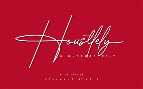 Housttely Signature Font | dafont.com