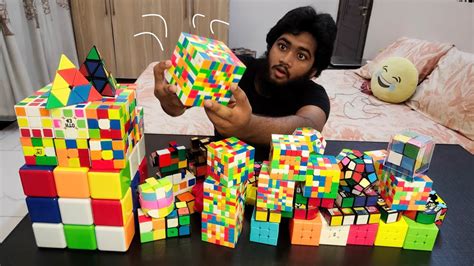 Solving My Entire Rubik's Cube Collection - YouTube