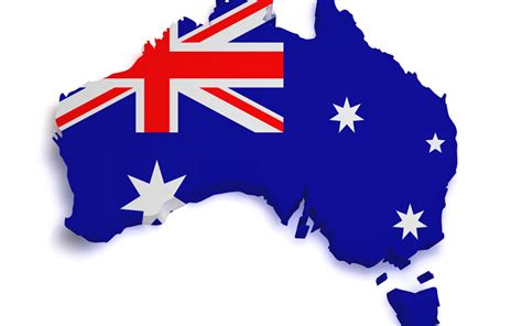 Australian Flag Map