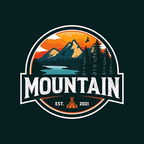 Premium Vector | Mountain adventure logo template