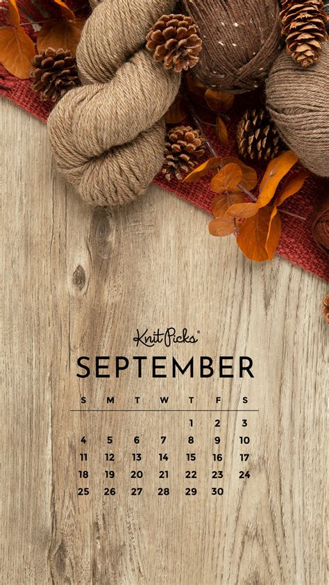 Free Downloadable September 2022 Calendar - The Knit Picks Staff ...