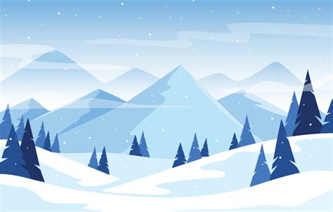 Winter Landscape Background 4025827 Vector Art at Vecteezy