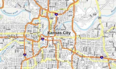 Elevation Map Of Kansas City - United States Map