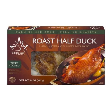 Maple Leaf Farms Half Roasted Duck A La Orange (14 oz) - Instacart