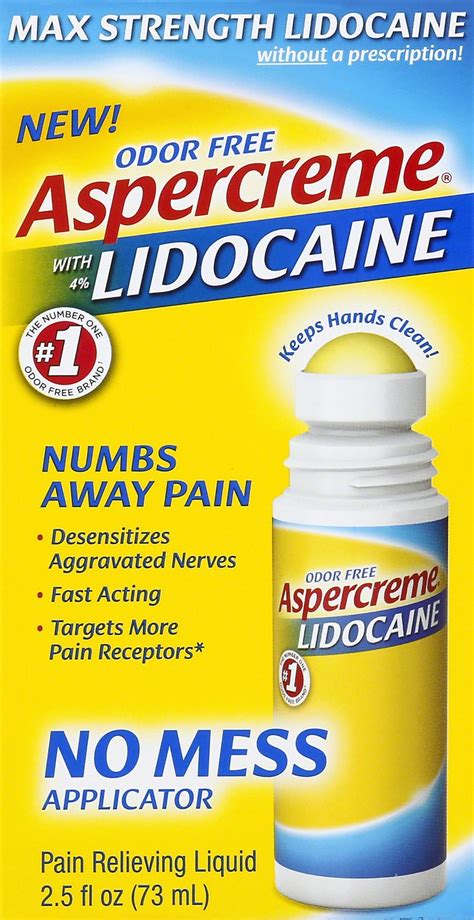 Aspercreme with Lidocaine No Mess 2.5 fl oz - Walmart.com - Walmart.com