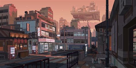 2560x1440px, 2K free download | Town, buildings, pixel art, Games, HD ...