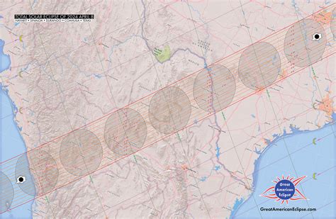 Detailed Map Texas 2024 Eclipse