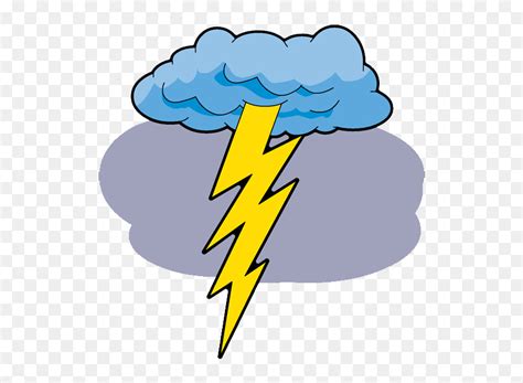 Lightning Cloud Clipart - Clipart Of Lightning, HD Png Download - vhv