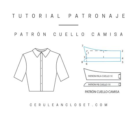 Tutorial patronaje : patrón cuello recto y de camisa - Cerulean Closet