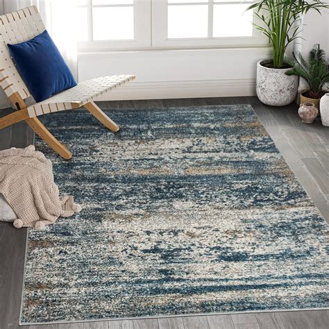 Art&Tuft Washable 9x12 Area Rug, Anti-Slip Backing Abstract Area Rugs ...