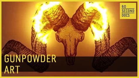 Gunpowder Art | Paint With Gunpowder // 60 Second Docs - YouTube