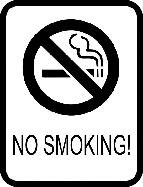 Free Printable No Smoking Sign - ClipArt Best