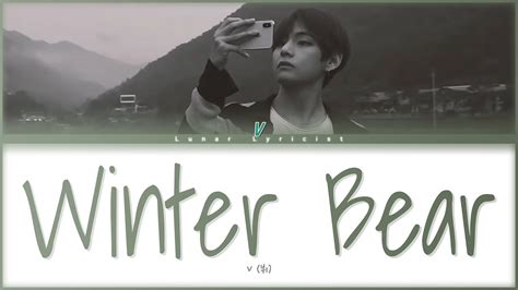 V - 'Winter Bear' - (Color Coded Lyrics) - YouTube