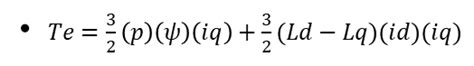 pmsm - How to get EMF flux in the torque equation of a motor ...