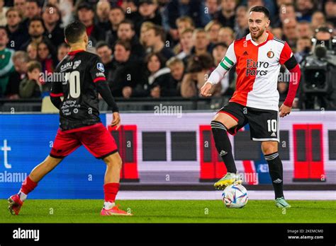 Rotterdam - Marouan Azarkan of sbv Excelsior, Orkun Kokcu of Feyenoord ...