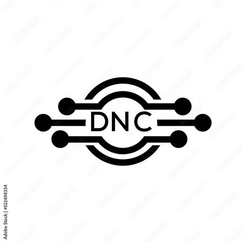 DNC letter logo. DNC best white background vector image. DNC Monogram ...