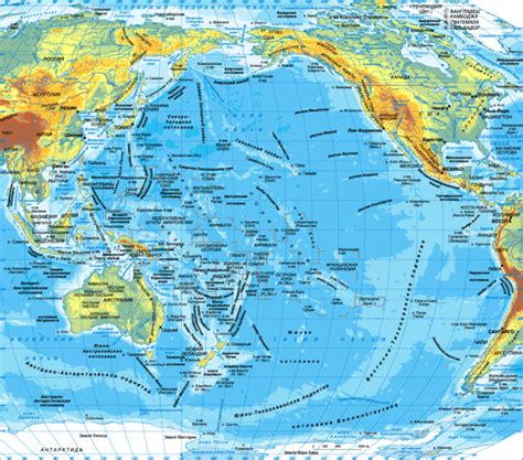 Pacific Islands On World Map