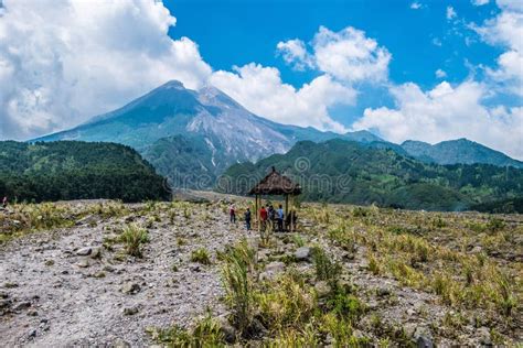 The Great Merapi stock image. Image of indonesia, beautiful - 86138267