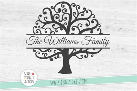 Split monogram tree svg, Family tree svg, Family reunion svg - Free ...