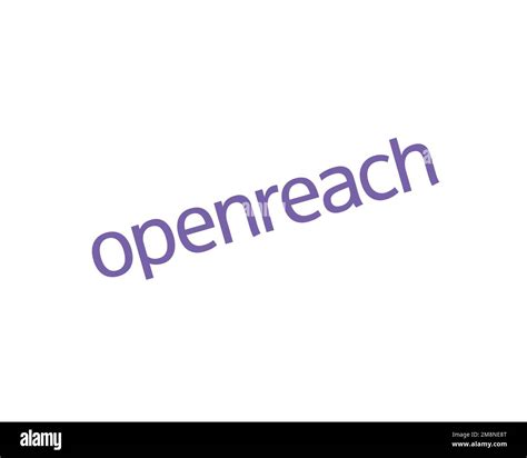 Openreach, rotated logo, white background Stock Photo - Alamy