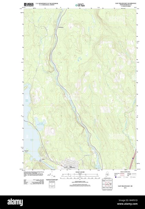 East millinocket maine map Cut Out Stock Images & Pictures - Alamy