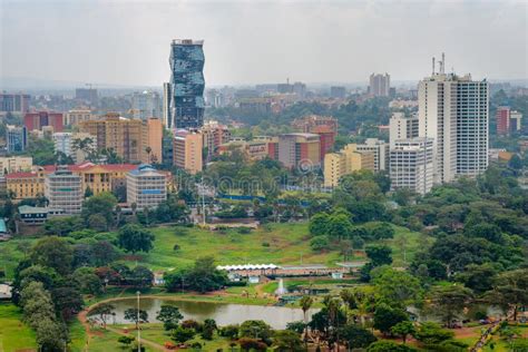 A Skyline View Of Nairobi City Stock Image - Image of cityscape, green ...