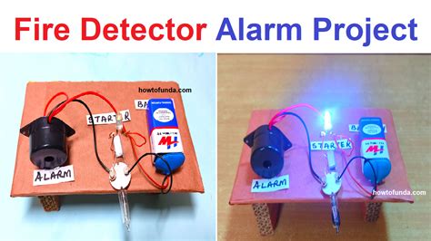 fire detector alarm working model science project - DIY School Project ...