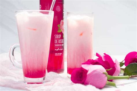 Iced Bandung Recipe: How To Make Singapore Rose Milk Syrup Drink