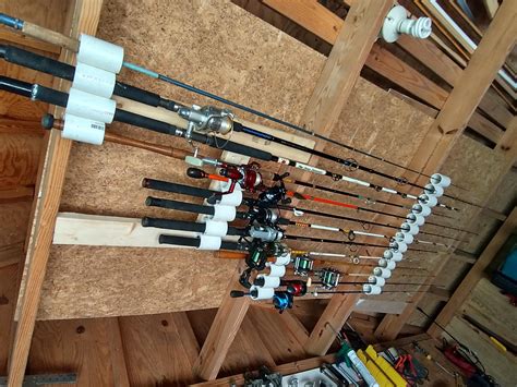 Easy, cheap DIY rod storage : r/Fishing