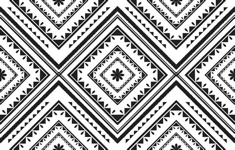 Seamless Geometric Pattern Design Black White Pattern for background or ...