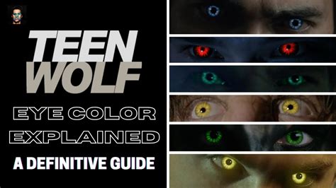 Werewolf Eye Color Chart